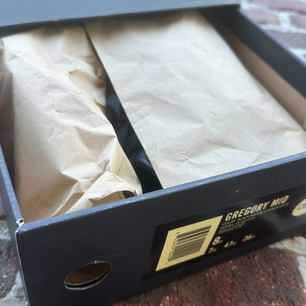 Clae Gregory Mid Black Milled Leather Olive Mens Size 8 In Original Box View 2